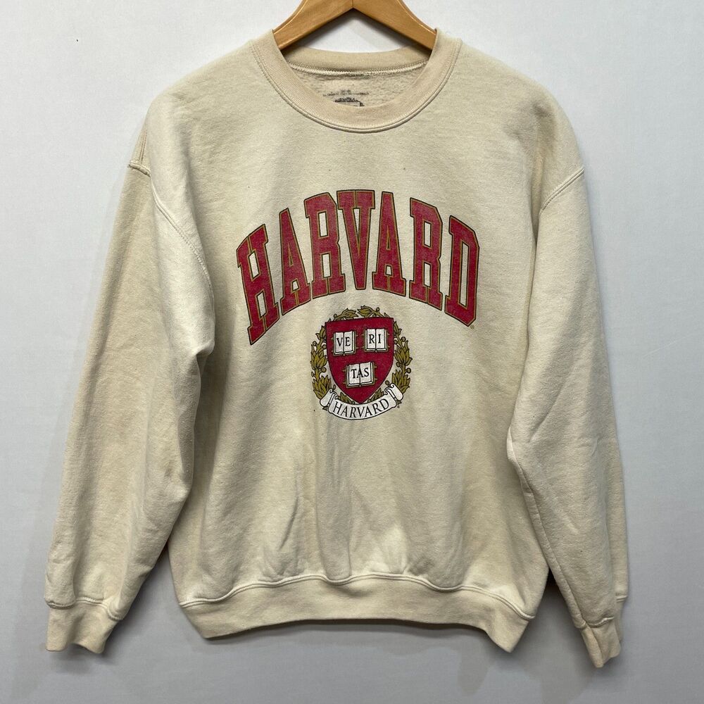 Harvard University Adult Pullover Sweatshirt Size Medium B379 -25